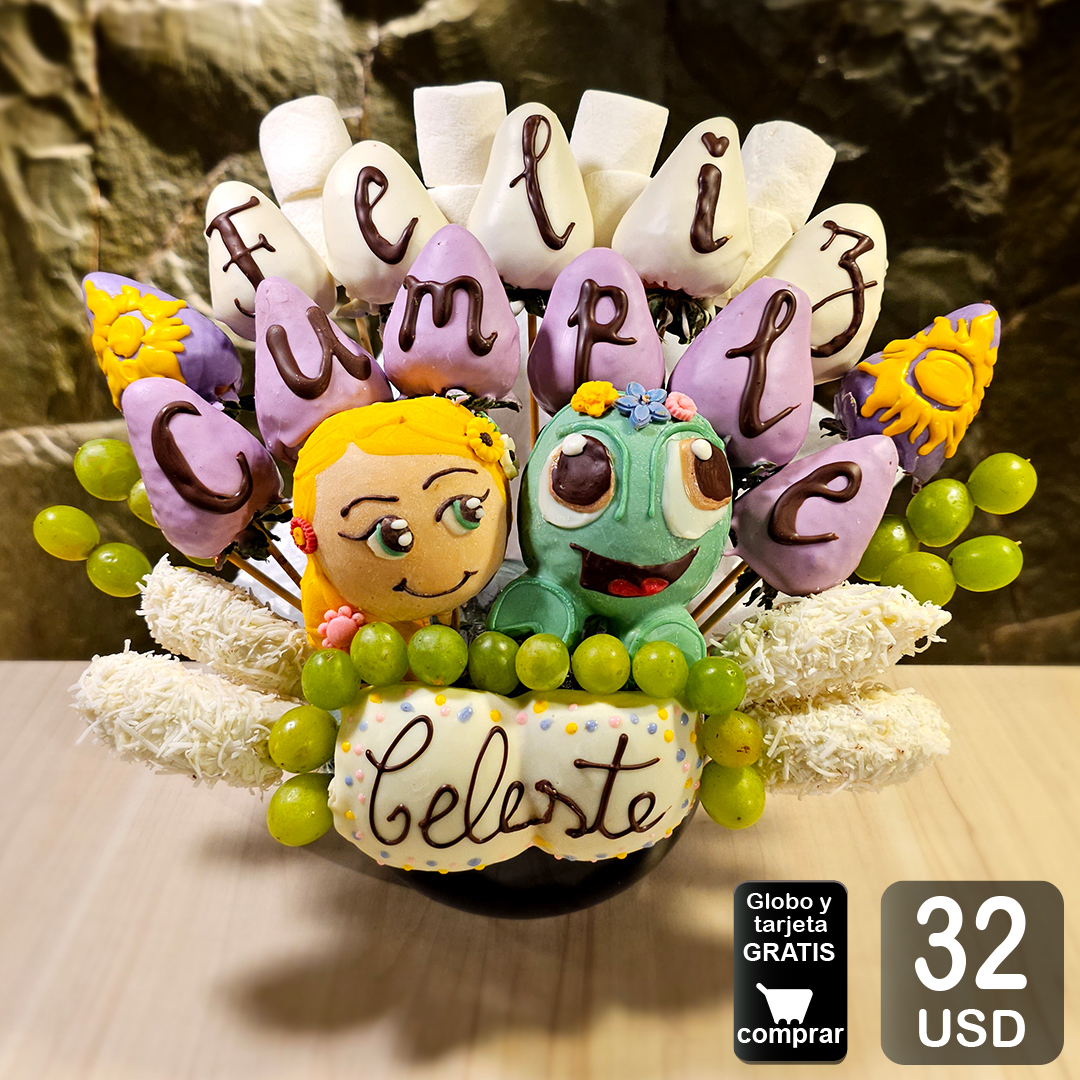 arreglo frutal celeste