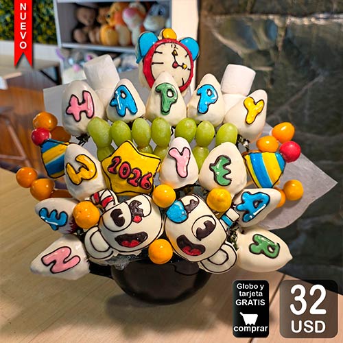 arreglo frutal año nuevo