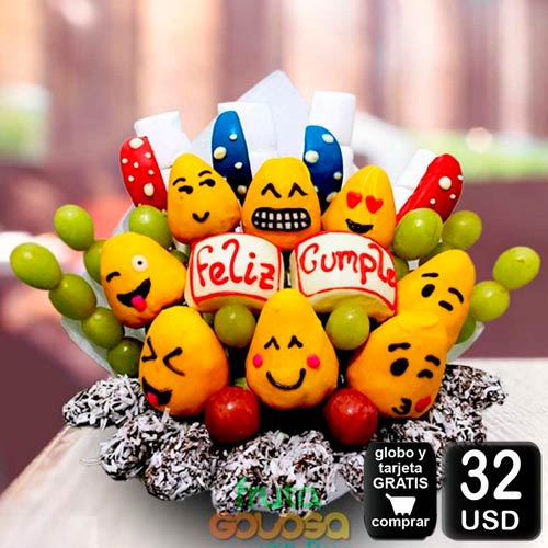 arreglo frutal emotiday para cumpleaños