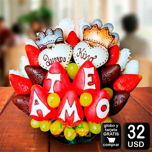 arreglo frutal kings para demostrar amor