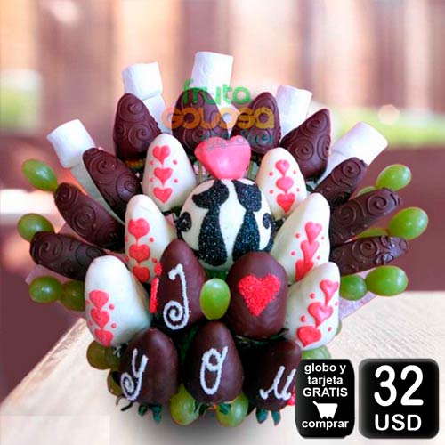 arreglo frutal Mao para demostrar amor