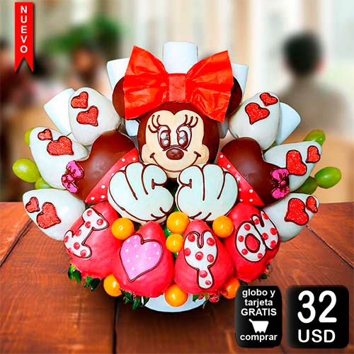 arreglo frutal Minnie 2019