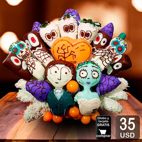 arreglo frutal Novia Cadaver