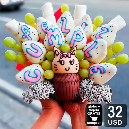 arreglo frutal postre