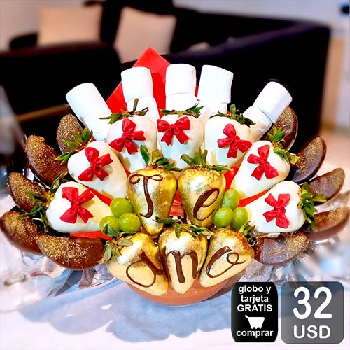 arreglo frutal ribbon