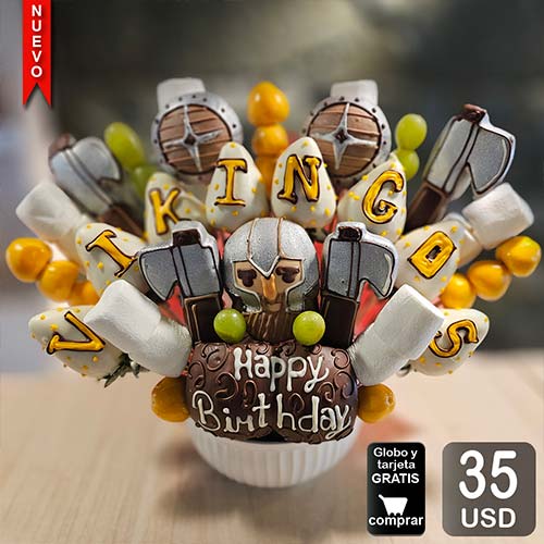 arreglo frutal vikingos